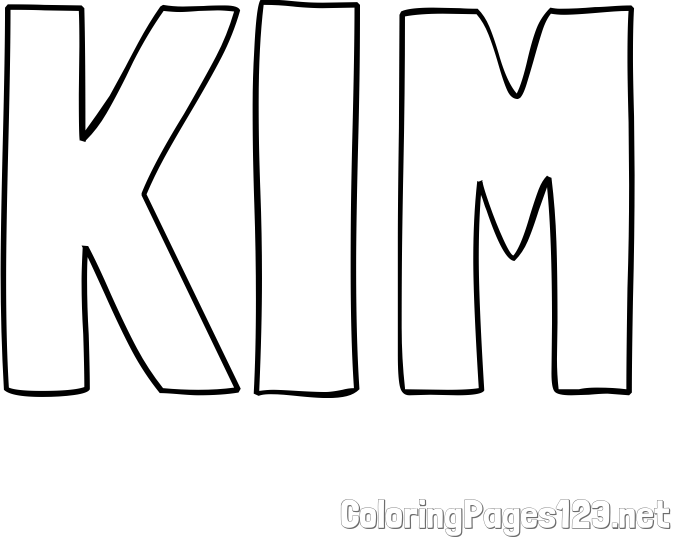 KIM Coloring Page