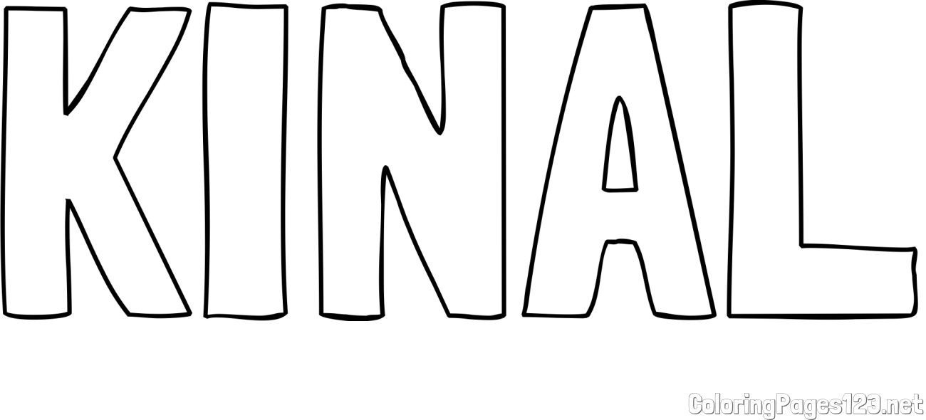 KINAL Coloring Page