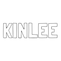 Online Created Coloring Page - KINLEE Coloring Page