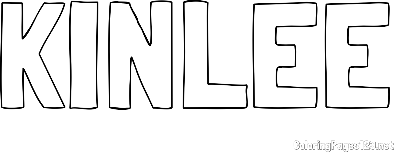 KINLEE Coloring Page