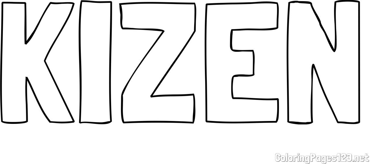 KIZEN Coloring Page