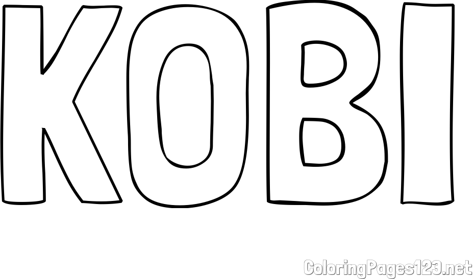 KOBI Coloring Page