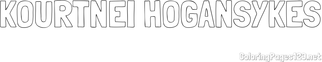 KOURTNEI HOGAN-SYKES Coloring Page
