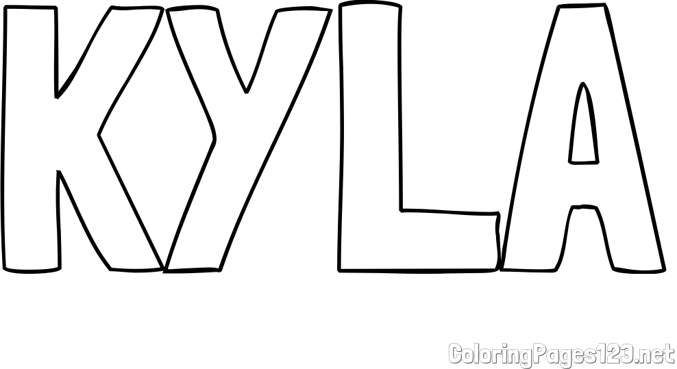 KYLA Coloring Page