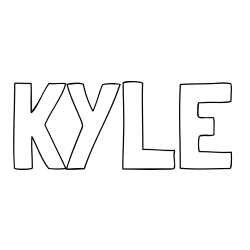 KYLE Coloring Page