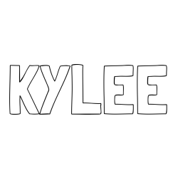 Online Created Coloring Page - KYLEE Coloring Page