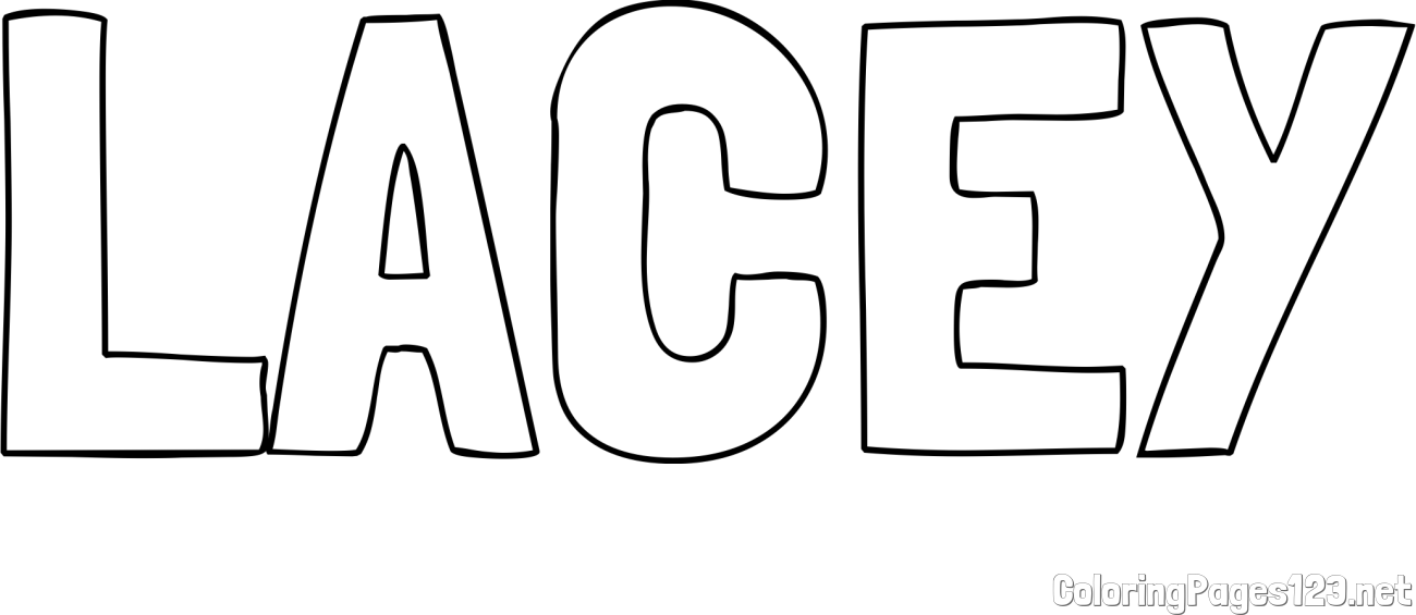 LACEY Coloring Page