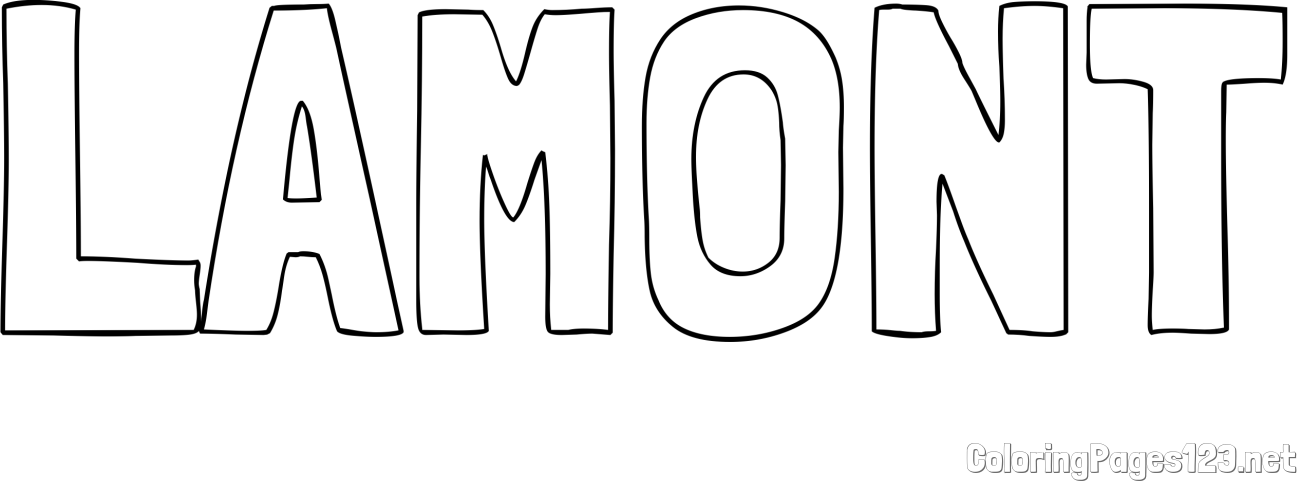 LAMONT Coloring Page