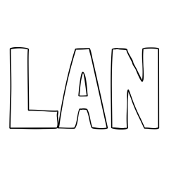 Online Created Coloring Page - LAN Coloring Page