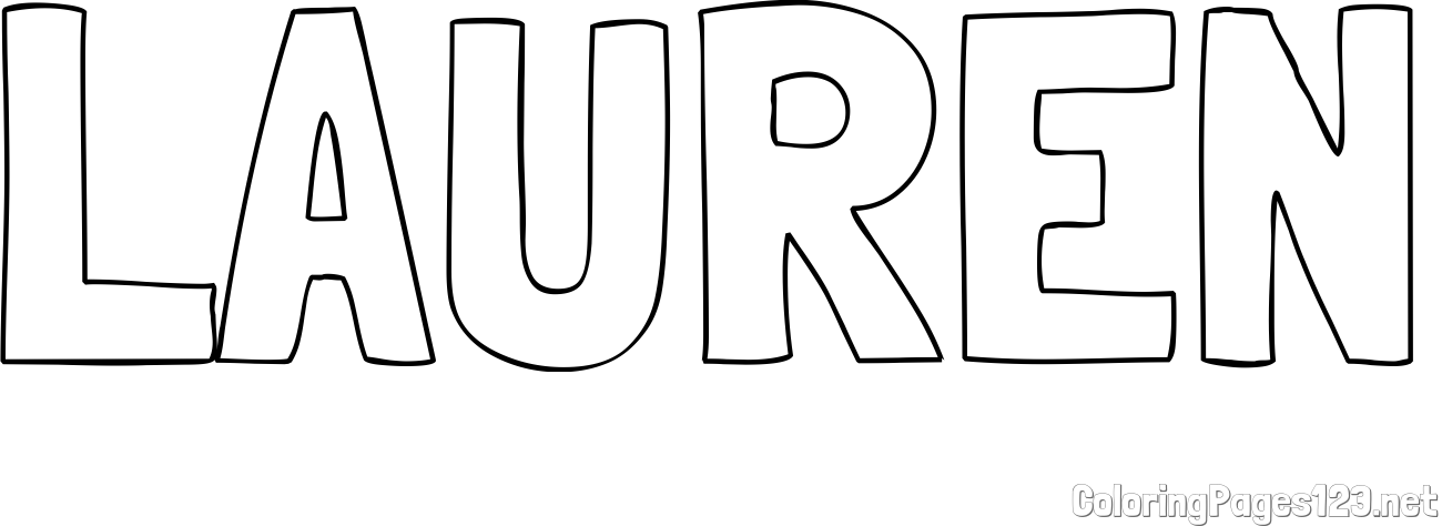 LAUREN Coloring Page