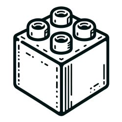 LEGO Brick Coloring Page