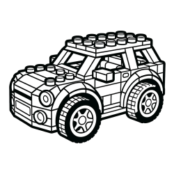 LEGO Car Coloring Page