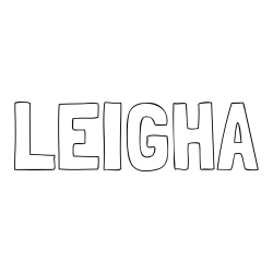 Online Created Coloring Page - LEIGHA Coloring Page