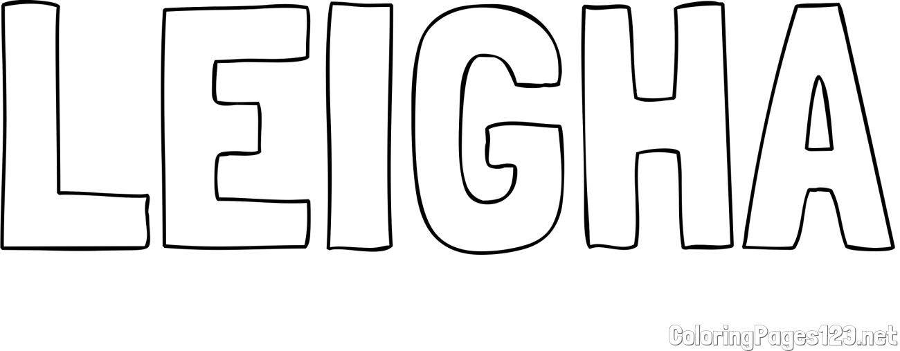 LEIGHA Coloring Page