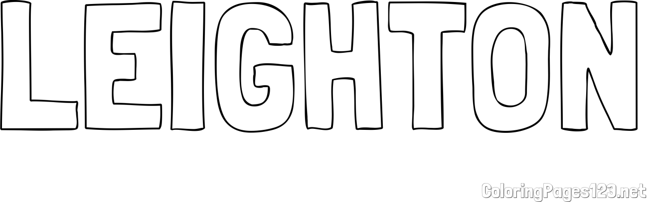 LEIGHTON Coloring Page