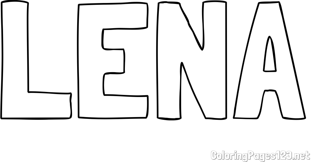 LENA Coloring Page