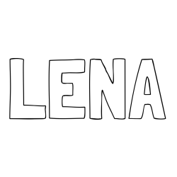 Online Created Coloring Page - LENA Coloring Page