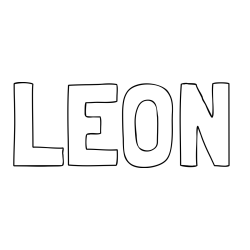 LEON Coloring Page