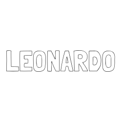 Online Created Coloring Page - LEONARDO Coloring Page