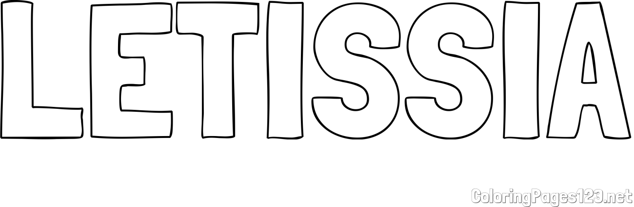 LETISSIA Coloring Page