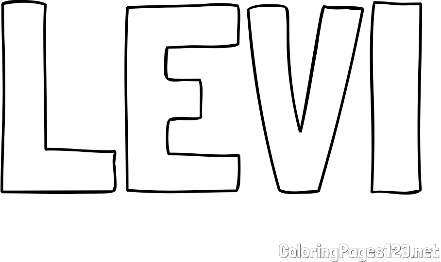 LEVI Coloring Page
