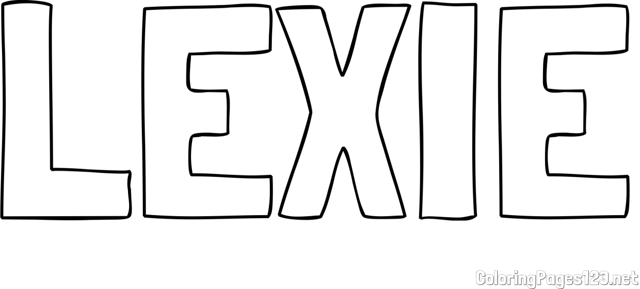 LEXIE Coloring Page