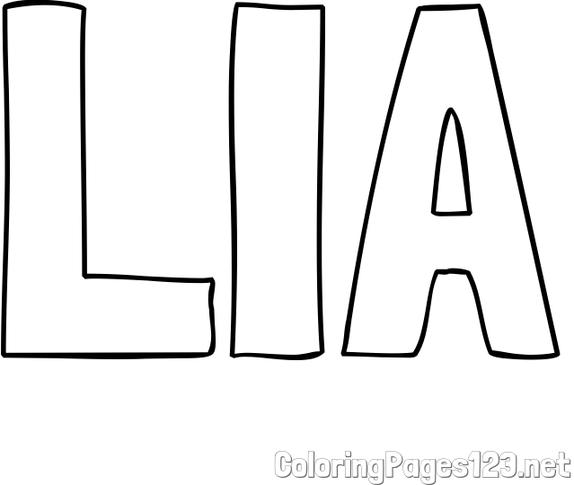 LIA Coloring Page