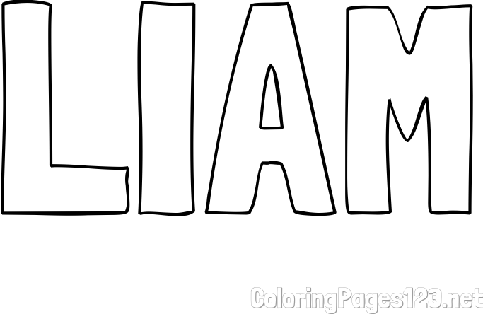 LIAM Coloring Page