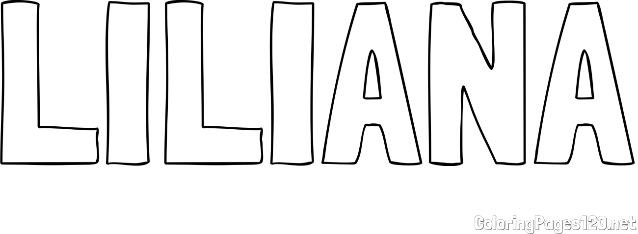 LILIANA Coloring Page