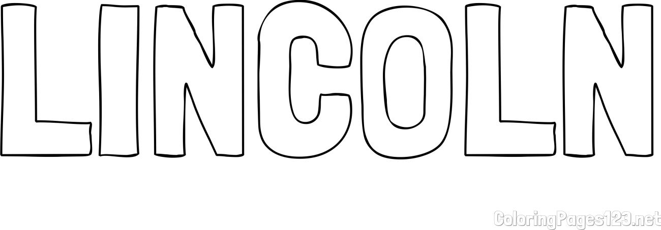 LINCOLN Coloring Page