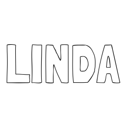 Online Created Coloring Page - LINDA Coloring Page