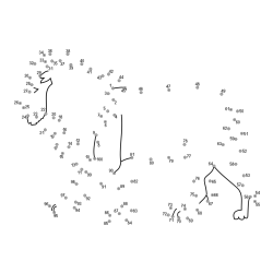 Lion Connect the Dots Coloring Page