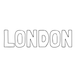 Online Created Coloring Page - LONDON Coloring Page