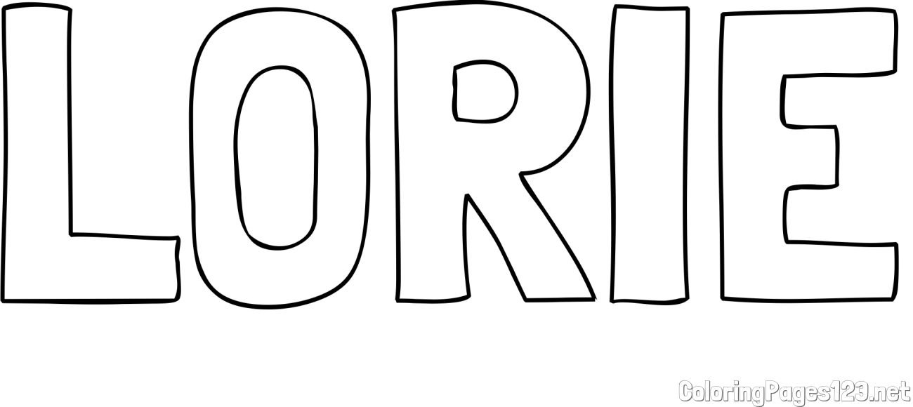 LORIE Coloring Page