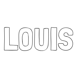 Online Created Coloring Page - LOUIS Coloring Page