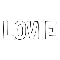 Online Created Coloring Page - LOVIE Coloring Page