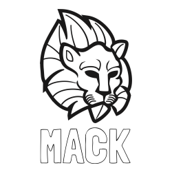 Online Created Coloring Page - MACK Coloring Page and Abstract Lion Face Coloring Page