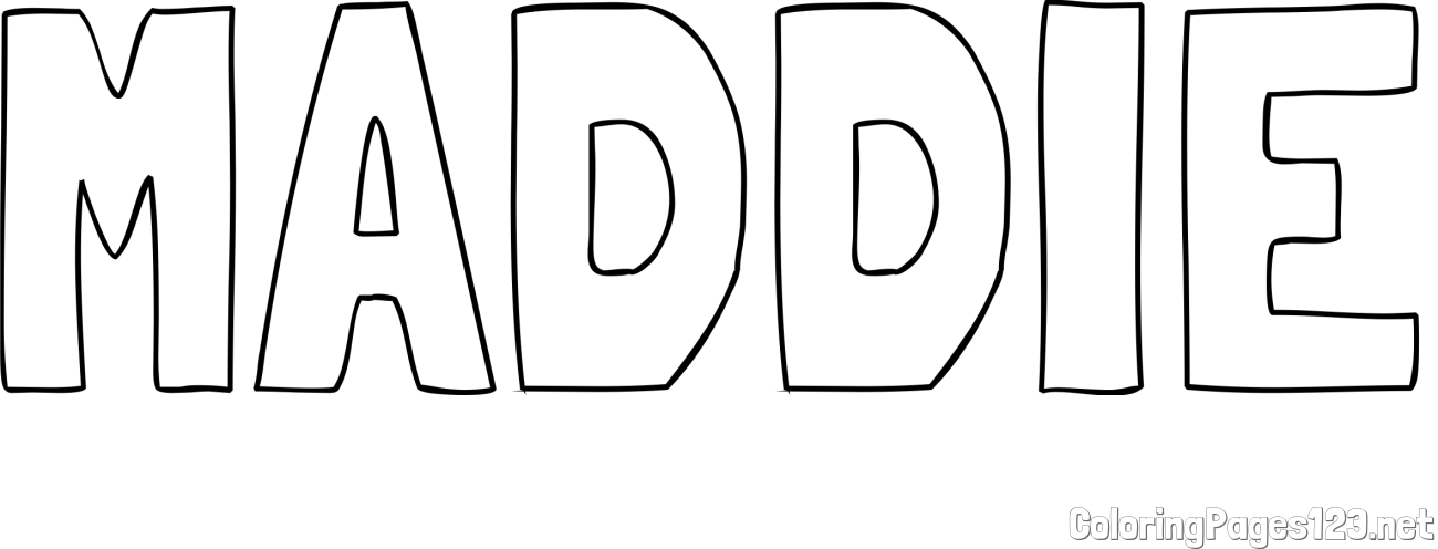 MADDIE Coloring Page