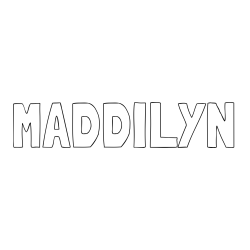 Online Created Coloring Page - MADDILYN Coloring Page