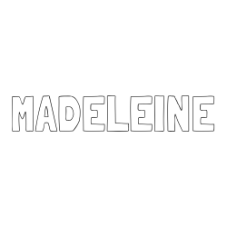 Online Created Coloring Page - MADELEINE Coloring Page