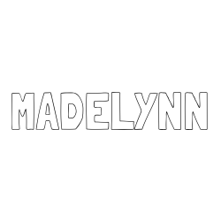 Online Created Coloring Page - MADELYNN Coloring Page