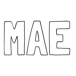 Online Created Coloring Page - MAE Coloring Page