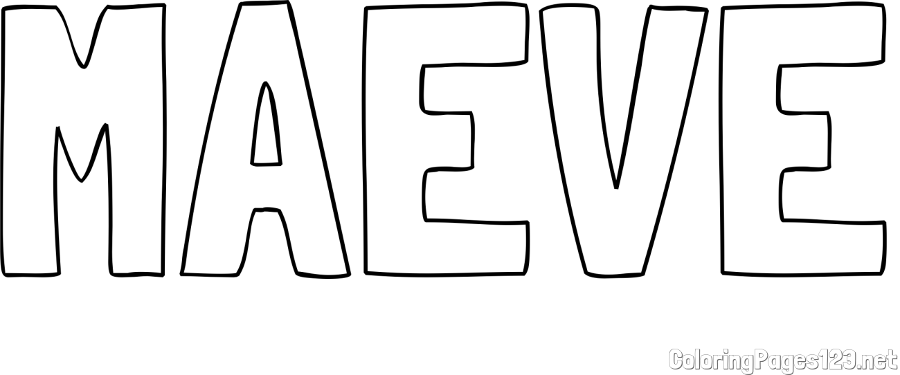 MAEVE Coloring Page