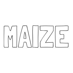 Online Created Coloring Page - MAIZE Coloring Page