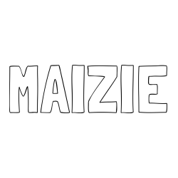 Online Created Coloring Page - MAIZIE Coloring Page