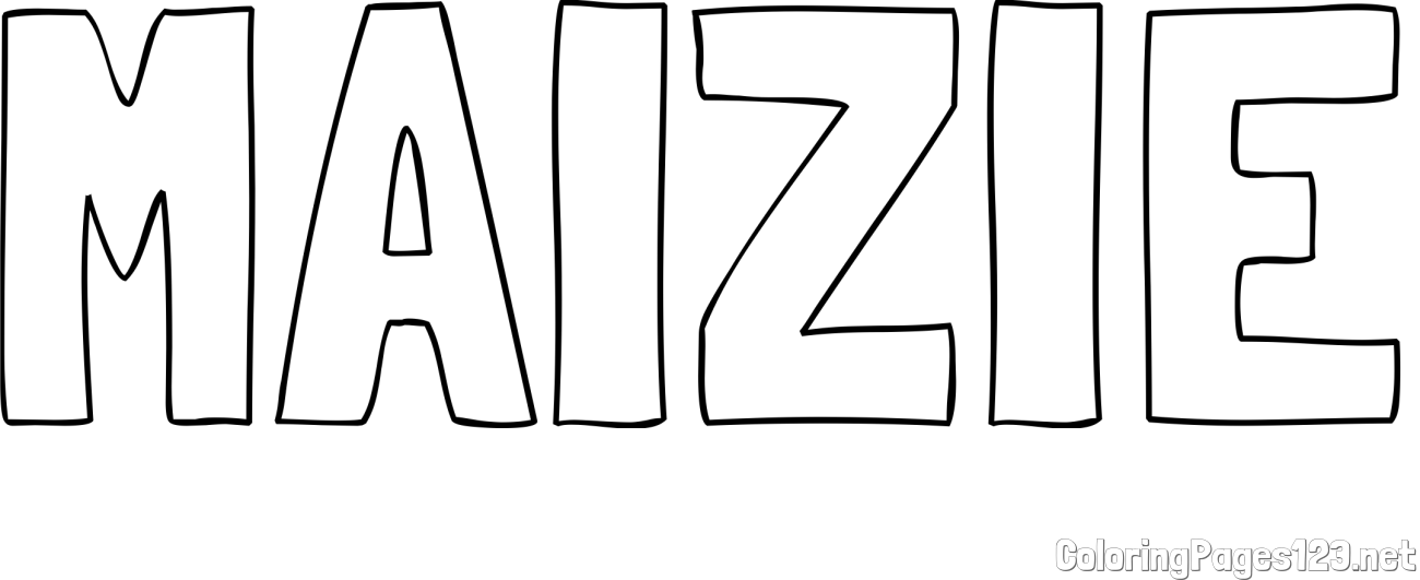 MAIZIE Coloring Page