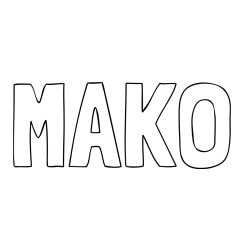 Online Created Coloring Page - MAKO Coloring Page