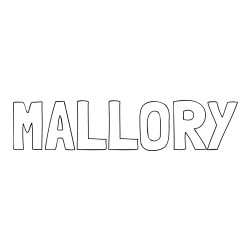 Online Created Coloring Page - MALLORY Coloring Page