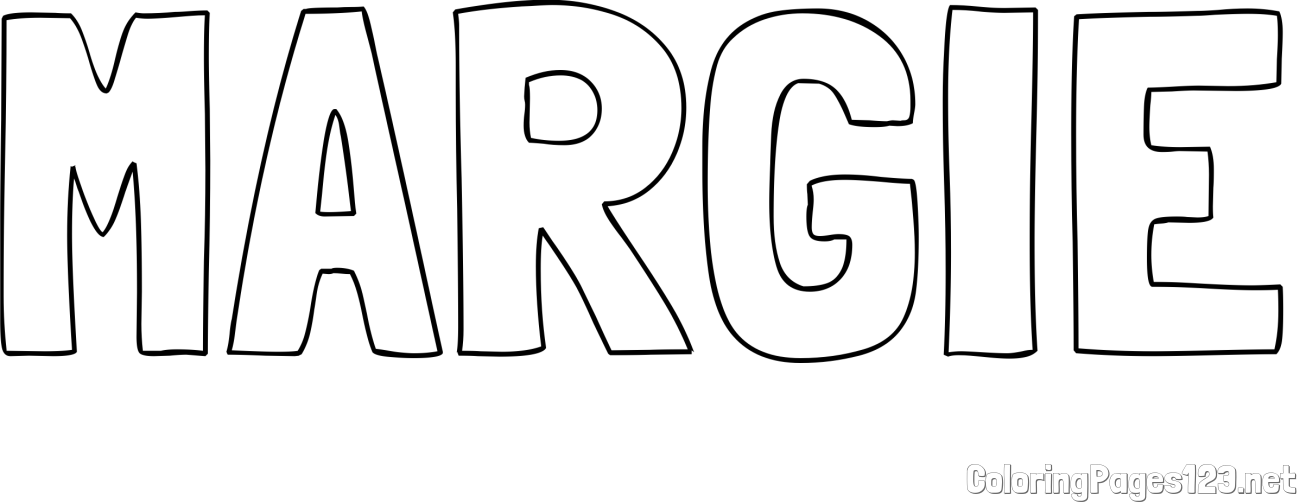 MARGIE Coloring Page