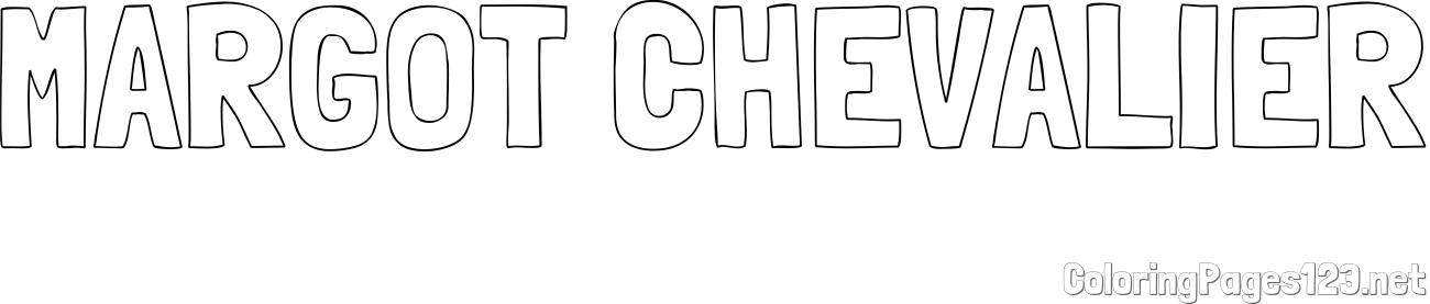 MARGOT CHEVALIER Coloring Page